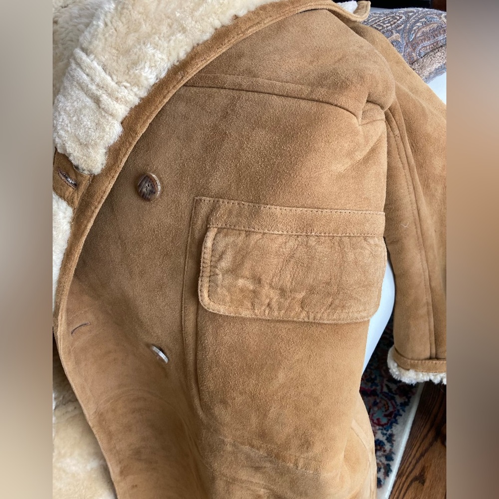 Polo Ralph Lauren Vintage Shearling Full-Length Coat - Picture 3 of 6